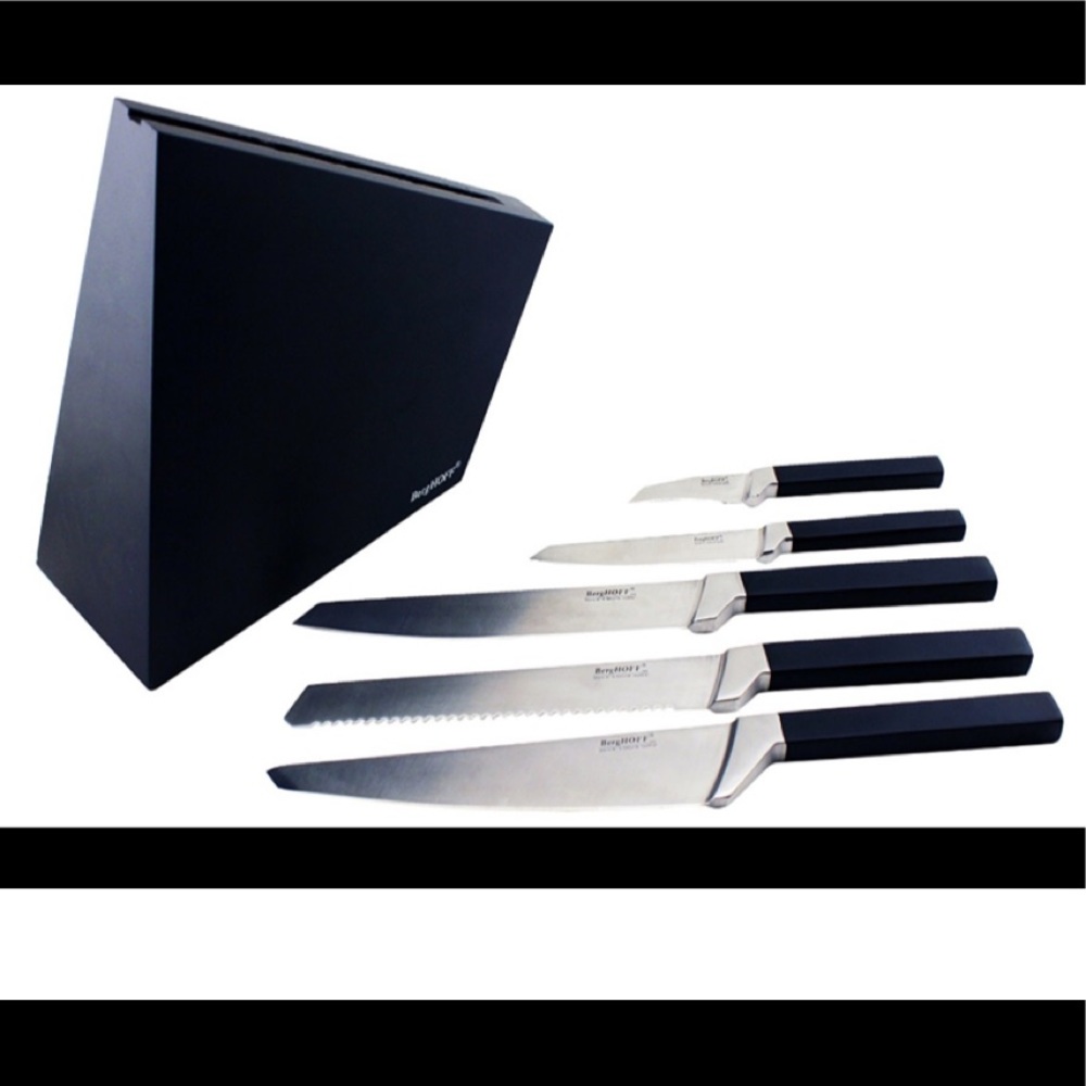 BergHOFF International Cubo 6 Piece Knife Block Se